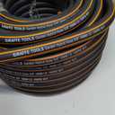 Giraffe Tools Garden Hose 5/8", Water Hose Heavy Duty, Flexible, Lightweight Hybrid Hose with Swivel Handle, 100ft Male to Female Fittings, Burst 600 PSI