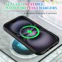 wahhle Compatible with iPhone 16 Plus Case, Magnetic Built in Screen Protector Full Body Shockproof Slim Fit Bumper Protective Phone Cover 6.7'' Men Women-Black/Clear