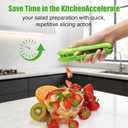 2PC 2026 New Grape Cutter Tool, Fruit Slicer Cuts Grapes, Cherry Tomatoes & Strawberries into 4 Pieces, Handheld Quarter Fruit Cutter Kitchen Gadget for Salad & Snack, BPA-Free