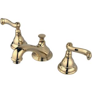 Elements of Design Nuvo Elements of Design ES5562FL Atlanta 2-Handle 8" to 16" Widespread Lavatory Faucet with Brass Pop-Up, 4-3/4", Polished Brass