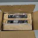 Small Floating Shelves for Wall - 6 Inch Mini Square Natural Wood Shelves for Bedroom, Living Room, Bathroom, Kitchen, Office Decor Set of 3