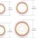Rollerex Lollipop Boardwalk Inline Skate Wheels (8-Pack with Bearings, Spacers and Washers)