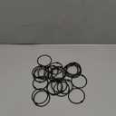 Shower Curtain Hooks Rings,24 Pcs Rustproof Metal Shower Hooks for Shower Curtain,Glide Smoothly Round Shower Rings for Curtain,Shower Curtain Rings for Bathroom Shower Rod,Snap Joint Design (Black)