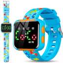 Potty Training Watch for Kids: Water Resistant Potty Watches for Toddler Boys Adjustable Volume Rechargeable Toilet Reminder Dinosaur Toddler Watch Birthday Gifts for 2 3 4 Year Old Boy(Blue)