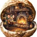 WOODBESTS Wooden Puzzles for Adults - Mouse's Walnut House, Mouse Wooden Jigsaw Puzzle, Unique Animal Wood Puzzles Adult, Xmas Gifts for Puzzle Lovers(265 Pcs, L, 13.4"x11.9")
