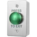 Push to Exit Button for Door Access Control Big Press Button Waterproof Stainless Steel Shell with Back Mounted Box NO/COM Output (3.4''x2.0'' with Box)