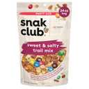 Snak Club Sweet and Salty Trail Mix with Peanuts, Butter Toffee Peanuts, M&M'S Chocolate Candies, Toasted Corn, Honey Sesame Sticks, and Almonds, Kosher Snack, 24 oz Resealable Bag (EXP 04/09/27)