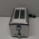 bella Stainless Steel 2 Slice Toaster with Extra Wide Slots & Removable Crumb Tray - 6 Browning Options, Auto Shut Off & Reheat Function - Toast Bread, Bagel & Waffle