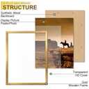 A PLUS MAX 21x28 Picture Frame Gold Light Weight Wall Mount