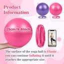 Teyva 40 Pcs Small Pilates Ball Bulk 9 Inch Mini Yoga Balls, 9.84 inches diameter