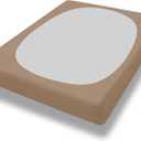 PureFit Stretchy Box Spring Cover Twin - Elastic Fitted Box Spring Wrap Around 4 Sides, Wrinkle & Fading Resistant Fits Twin Size Beds, Camel