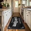 Runner Rugs for Kitchen Hallway, Modern Washable Bathroom & Laundry Room Mat, Non-Slip Microfiber Doormat for Entryway, Small Rugs Indoor Use - Skid Resistant Backing 24x72 inch