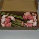 Ling's moment Ranunculus Artificial Flower, Faux Silk Mini Ranunculus Flowers for DIY Bouquet, Bulk Fake Wedding Filler Flowers for Centerpieces Arrangements Bridal Shower Decorations, Dusty Rose