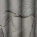 jinchan Linen Pinch Pleated Kitchen Curtains 36 Inch 2 Panels, Natural Linen Tier Curtains Back Tab Beige Farmhouse Cafe, Light Filtering Small Window Drapes for Bathroom Laundry Room Off White