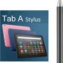 2-in-1 Stylus Pen for Samsung Galaxy Tab A11/A11+/A9+/A9/A8/A8 Plus/A7/A7 Lite, Stylus for iPad Pro/iPhone/Fire HD/Surface Tables All Touch Devices (Black)