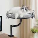 Cat Desk Bed, Height Adjustable 360° Rotating Cat Hammock, 40lb Capacity