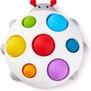 LiKee Fidget Popper Sensory Baby Toys for 10+ Months, Christmas Stocking Stuffers Push and Popping Busy Board, Montessori Toys for 1+ Years Old, Airplane Car Travel Toy for Toddlers 1-3 Stress Relief