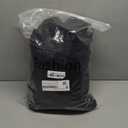 Tanming Women's Warm Double Breasted Wool Pea Coat Trench Coat Jacket with Hood (Large, Black)