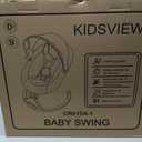 Pink Electric Baby Swing for Infants to Toddlers, 5 Speed Settings, 12 Built-In Songs, Bluetooth & USB Music, Timer Function
