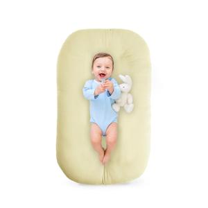 Baby Lounger - Baby Lounger for Newborn, Breathable & Soft Baby Nest Cover Co Sleeping for Baby 0-12 Months, Baby Essentials Gifts, Portable Infant Lounger, Baby Snuggle Lounger Me(Honey) (Yellow)