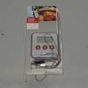 Taylor Programmable Instant Read Wired Probe Digital Meat Food Grill BBQ Cooking Kitchen Thermometer with Alarm, White