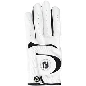 FootJoy Junior Golf Glove, White Medium, Worn on Left Hand, 1pc