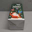 Green Essen Reversible Xmas Bedding Quilts Full/Queen Size Plaid Christmas Bedspread Patchwork Red Beige Snowmen Quilt Reindeer Snowflake Coverlet Moose Bed Set