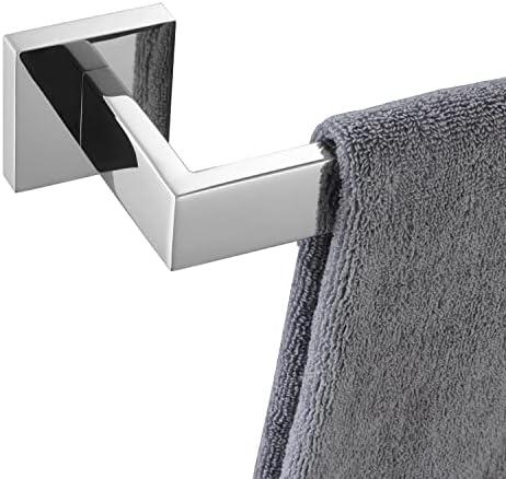 KOKOSIRI 32-Inch Single Towel Bar, Bathroom Kitchen Towel Holder, Wall Mounted SUS304 Stainless Steel Towel Rack, Polished Chrome, B4003CH-L32