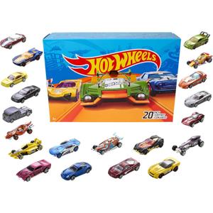 Hot Wheels Toy Cars & Trucks 20-Pack, Set of 20 1:64 Scale Vehicles for Play or Display, Instant Collection 