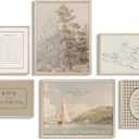 Nursery Christian Wall Art Decor Vintage Bible Verse Posters Baby Boy Nursery Canvas Wall Decor Kids Scripture Pictures Religious Playroom Prints Christian Artwork for Bedroom 8x10x6 Inch Wood Framed