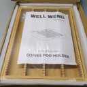 Larger Expandable Bamboo Organizer Holder for Counter Drawer Insert - Compatible with Nespresso Vertuo Capsules - Tea Bags Storage (Natural) 10.8" -19"W x15.67"Dx1.9"H