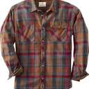 Legendary Whitetails Men's Harbor Heavyweight Flannel Shirt (X-Large, Smokey Mountain Plaid)