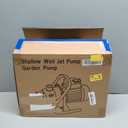 Water Transfer Pump 110V Shallow Well Pump 1.2HP 1200GPH Electric Portable Garden Pressure Booster Pumps for Sprinkler Irrigation Lawn with Adapters, Green