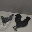 TT & MM Chicken Gifts for Women/Men,Metal Chicken Yard Decor 3 Pcs Rooster Decorations Garden Stakes,Hen/Chicks Silhouette Statues for Yard Art,Backyard,Patio,Lawn,Outdoor Decor
