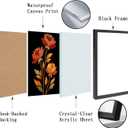 Framed Bathroom Wall Art Prints Canvas Art Wall Decor Flowers Vintage Wall Art Decor 12x16 Inchs Flowers Wall Art Decorations Botanical Hallway Wall Art Artwork For Walls Pictures for Bathroom Bedroom