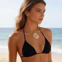 YANCHUN Gold Shell Necklace Chunky Gold Conch Seashell Necklaces for Women Beach Jewelry Summer Outfits Accessories for Women