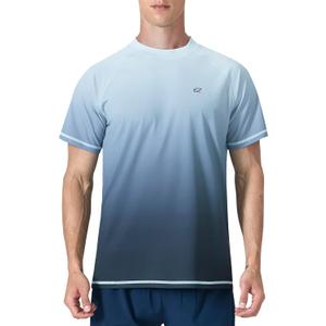Men's Swim Shirts Rash Guard UPF 50+ UV Sun Protection T-Shirt Quick Dry Fishing Beach T Shirts (Medium)