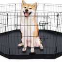 Dog Playpen Bottom Pad/Top Cover,[Playpen Not Included !!!] Octagon Playpen Kennel Cover, Playpen Cover for Pets, Leak-Proof and Easy to Clean. Suitable for Metal 8 Plate Fence 24 inch Pet Pen Cover.