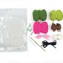 Boye 43-40235 Avocado and Strawberry Stuffie Learn to Crochet Kit for Beginners with 2 Projects, Multicolor, 15 Pieces