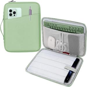 11.6-12.4 Inch Laptop Tablet Sleeve Bag Compatible with Lenovo ASUS Acer Dell HP Samsung 11.6" Laptop, Samsung Galaxy Tab S10+ S9+ Plus FE+/S8+/S7+ 12.4", Microsoft Surface Pro 7 12.3" Case (Mint Green)