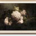 VIYYIEA Framed Wall Art for Living Room, Natural Canvas Prints, Vintage Home Decor, Flowers Painting Picture, Bathroom Wall Decor Gifts for Friends or Family -Peonies-(16L x 12W)