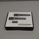 Wireless Microphones, 5-level Volume Adjustment, Dual Handheld Dynamic Mic with Dynamic Ambient Lighting, Ultra-Stable Rechargeable Receiver,40H Duration, 200ft Range, Karaoke Microphone for Singing