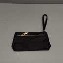 Black Makeup Bag for Women, Nylon Zipper Cosmetic Pouch Organizers for Travel