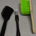 Wheel Rim Tire & Carpet Cleaning Brush Set, Soft & Stiff Bristle Wash Cleaning Supplies Kit for Car All Exterior Surface and Car Interior Cleaning Brush for Car Truck SUV RV Motorcycle (Green)