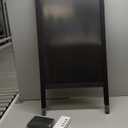 A Frame Chalkboard Sign, 40"x20" Extra Large Sidewalk Chalk Board, Wooden Standing ChalkBoards Set with Markers, Double-Sided Magnetic Blackboard for Cafs, Weddings, Party Guide, Black