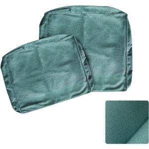 ARTPLAN Outdoor Deep Seat Slipcovers,Patio Seat Back Covers Only 24x24x6 18x24 Olefin,Square Outdoor Cushion Cover, for Patio Funiture,Blue