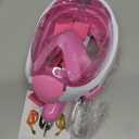 Full Face Snorkel Mask for Adults, Snorkeling Gear with Camera Mount, 180 Degree Panoramic View Snorkel Set Anti-Fog Anti-Leak (Small-Medium)