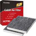Puroma 2 Pack Cabin Air Filter with Activated Charcoal Layer Replacement for CP182, CF11182, Honda Civic, Clarity, CR-V, CR-Z, HR-V, Fit, Insight, Odyssey, Acura MDX, RDX, TLX, INTEGRA