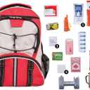 Wise Company Survival Kit, Food and Emergency Supply Backpack, Red