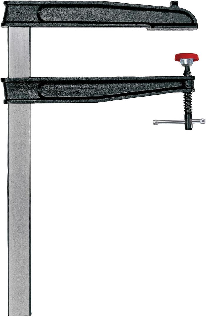 BESSEY Deep Reach Tradesman's Bar Clamp - 12 In. Throat x 24 In - CDS24-12WP - Woodworking Clamps with Wooden Handle, Ideal for Home Improvement, Workbench Projects, Carpentry and Cabinetry